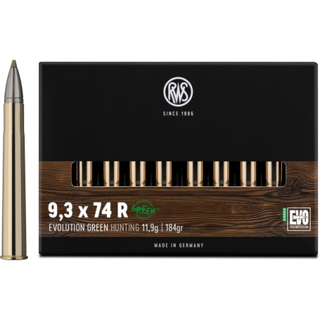 RWS 9.3x74 R Evolution Green 11.9 g