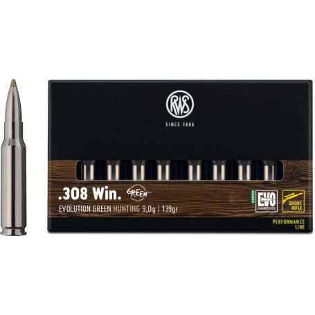 RWS .308 Win Evolution Green Short 9.0 g