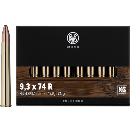 RWS 9.3x74 R KS 16.0 g
