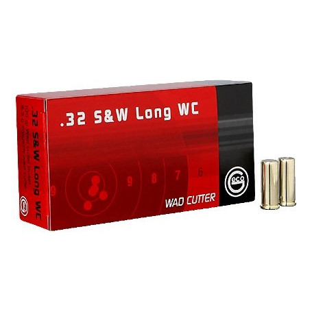 Geco .32 S&amp;W Long 6.5 g 100 gr Wadcutter