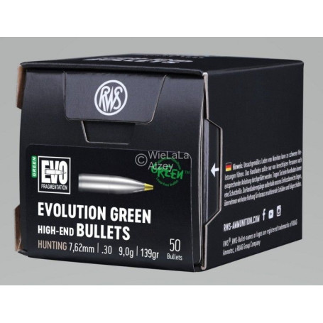 RWS 7.62 / .30 EVO Green 9 g 139 gr