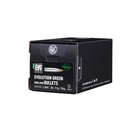 RWS 9.3 mm EVO Green 11.9 g 184 gr
