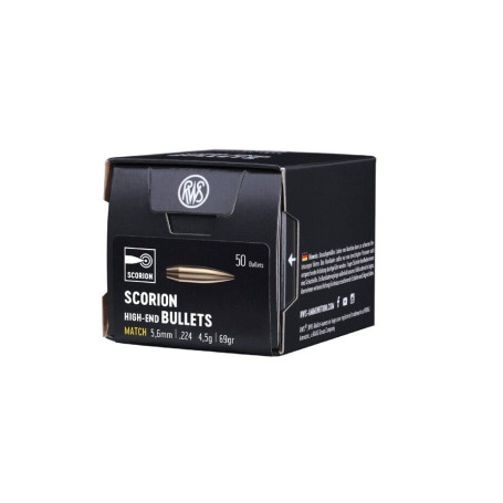 RWS 5.6 / .224 Scorion 4.5 g 69 gr