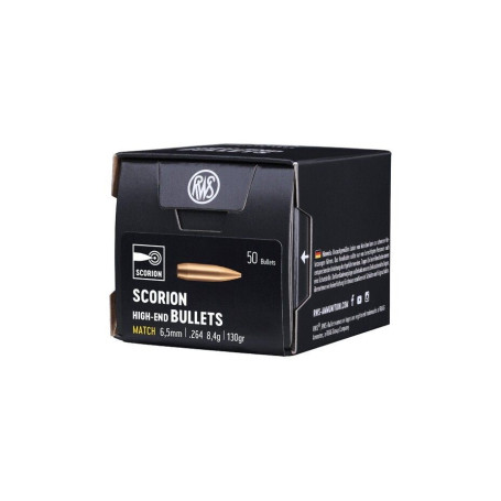 RWS 6.5 / .264 Scorion 8.4 g 130 gr