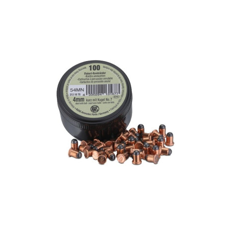RWS Flobert 4 mm kurz mit Kugel Nr. 7