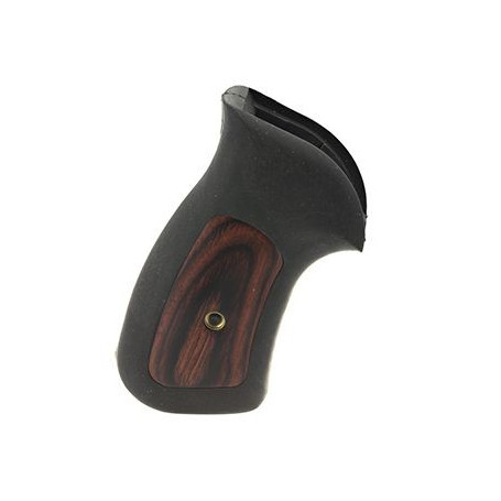 Ruger GP100 Rubber Grips with Rosewood