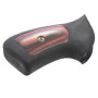Ruger GP100 Rubber Grips with Rosewood