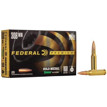 Federal .308 Win Gold Medal 168 gr
