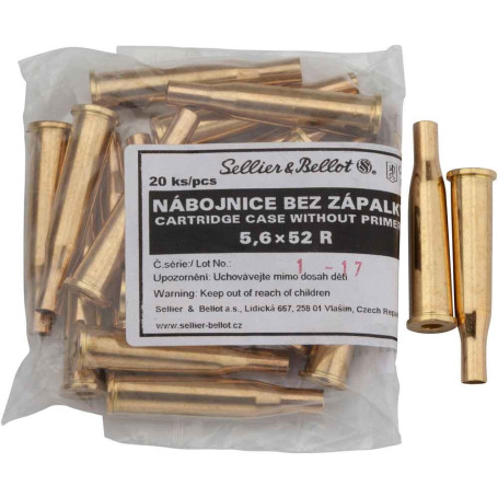 S&B Hülsen 5.6x52 R