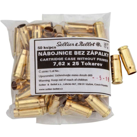 S&B Hülsen 7.62x25 Tokarev