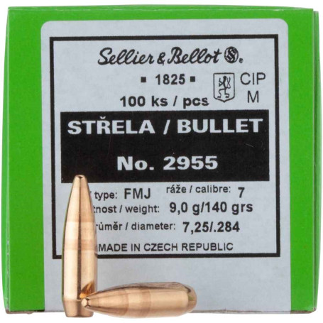 S&B .284 (7 mm) FMJ  140 gr 9.1 g