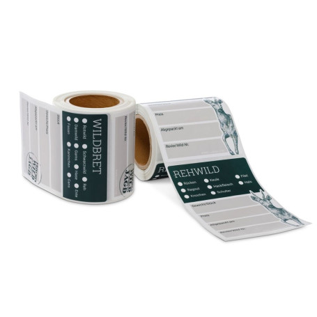 Etiketten für Wildbret