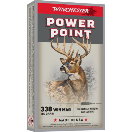 Winchester .338 Win Mag Power Point 200 gr