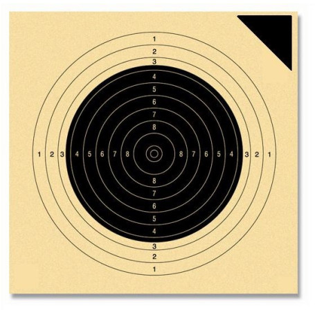 Pistolenscheiben 50/25 m nummeriert