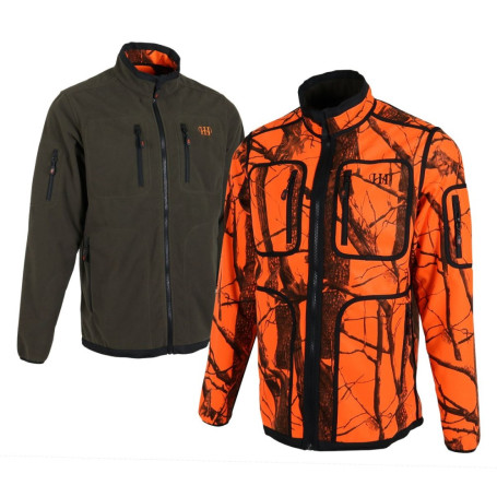 House of Hunting  Wendbare Fleecejacke Camo Blaze