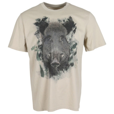 Almtracht T-Shirt Wildsau sand