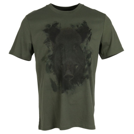 Almtracht T-Shirt Wildsau oliv