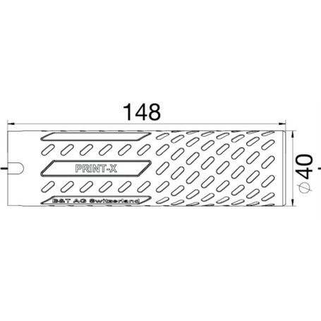 B&T Print-X RBS Silencieux 148 x D40