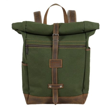 AKAH Rolltop-Rucksack aus Canvas