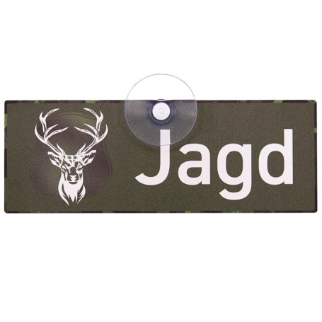 Schild mit Saugnapf