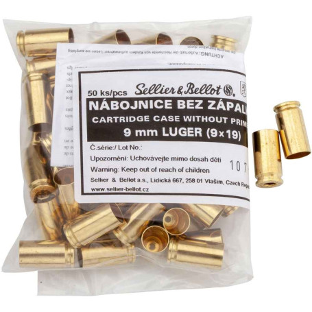 S&B Hülsen 9 mm Luger (9x19)